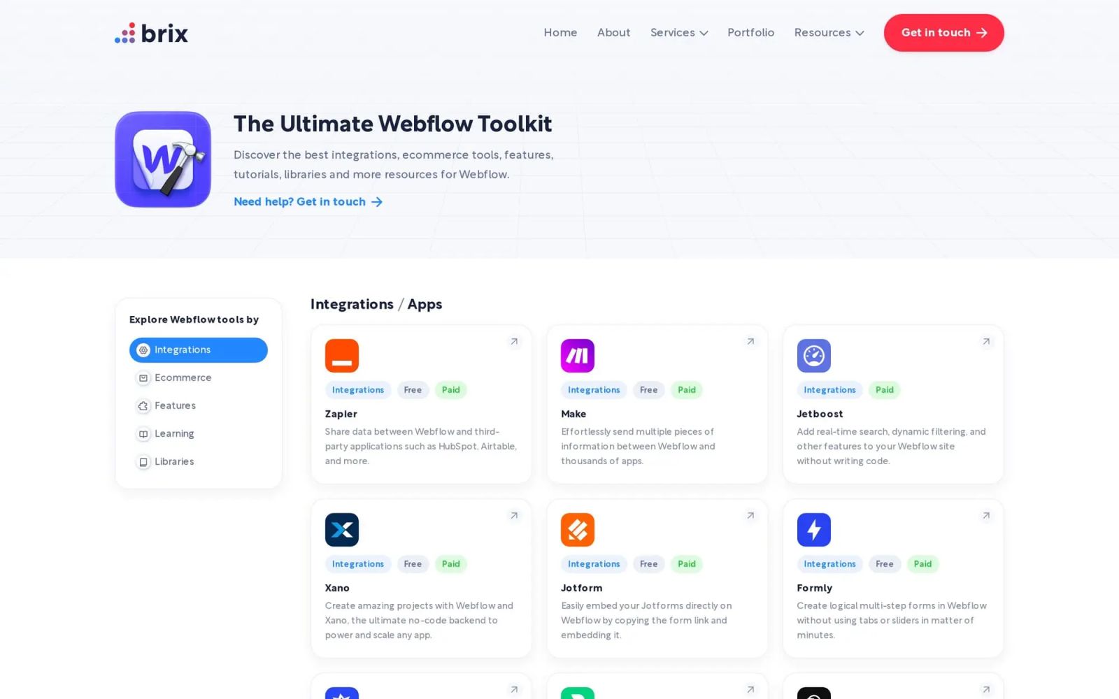 The Ultimate Webflow Toolkit by BRIX Agency