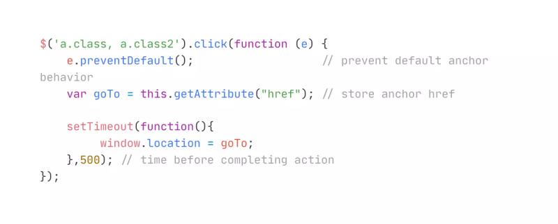 Page Change Click Delay