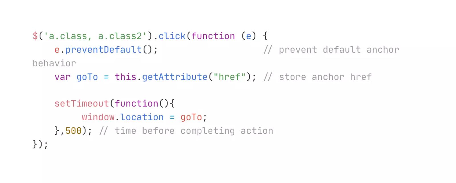 Page Change Click Delay