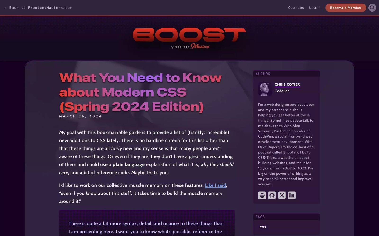 What You Need to Know about Modern CSS (Spring 2024 Edition)