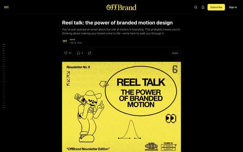 Reel talk: the power of branded motion design