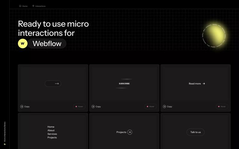 Micro-Interactions for Webflow