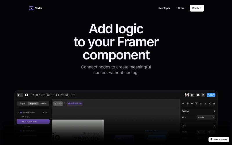 Noder for Framer