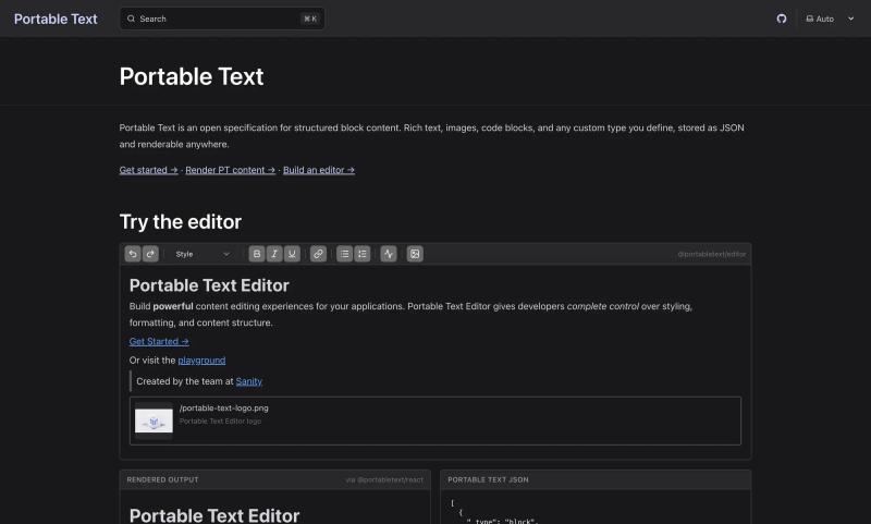 Portable Text