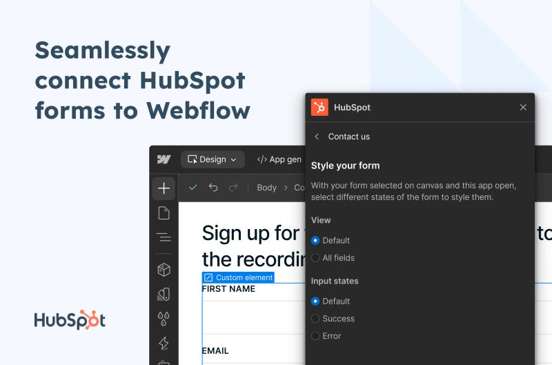 Hubspot Webflow App