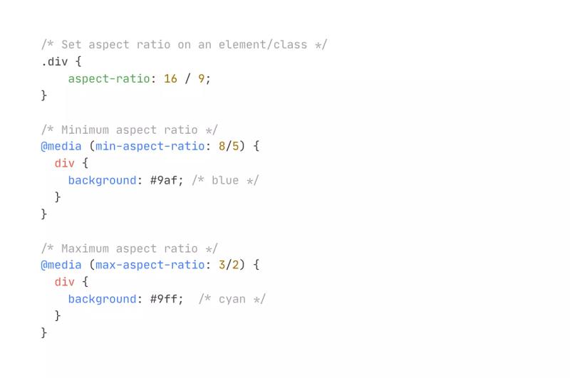 CSS Aspect-Ratio