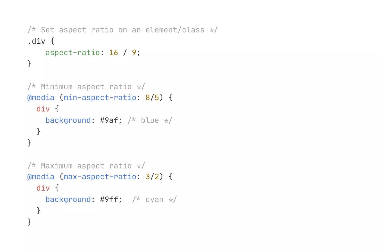 CSS Aspect-Ratio