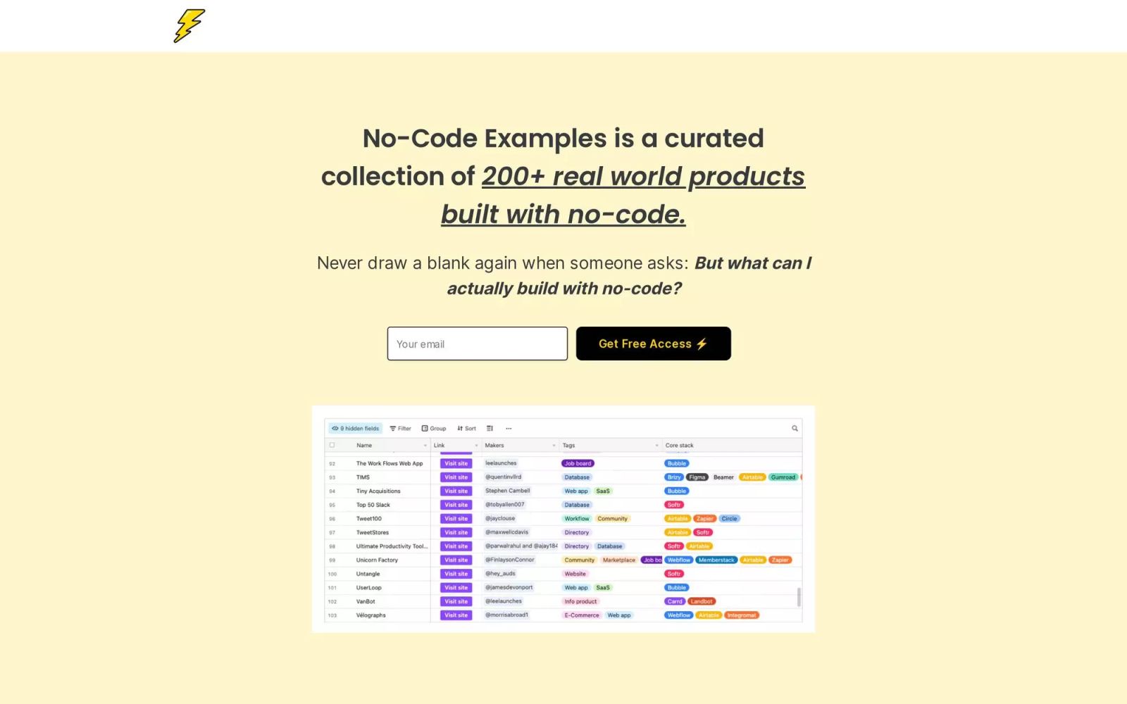 No-Code Examples