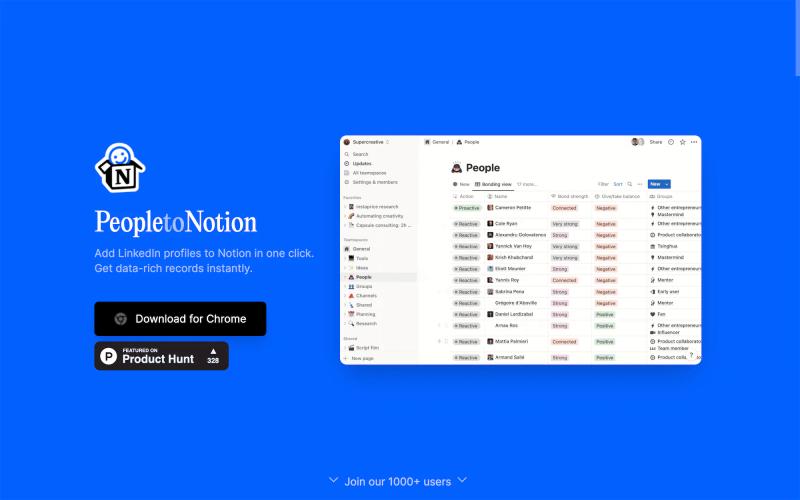 People to Notion