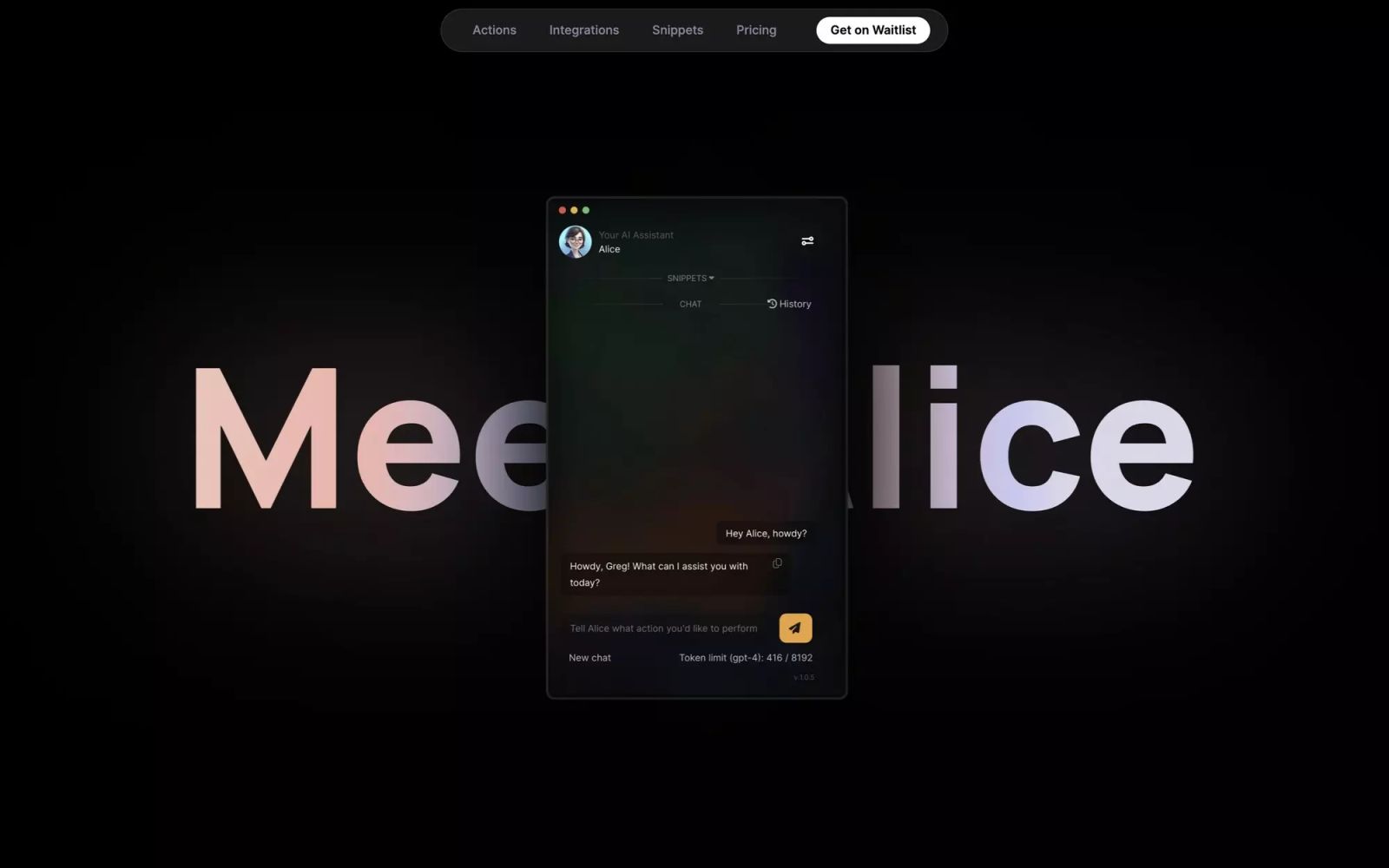 Alice AI Assistant