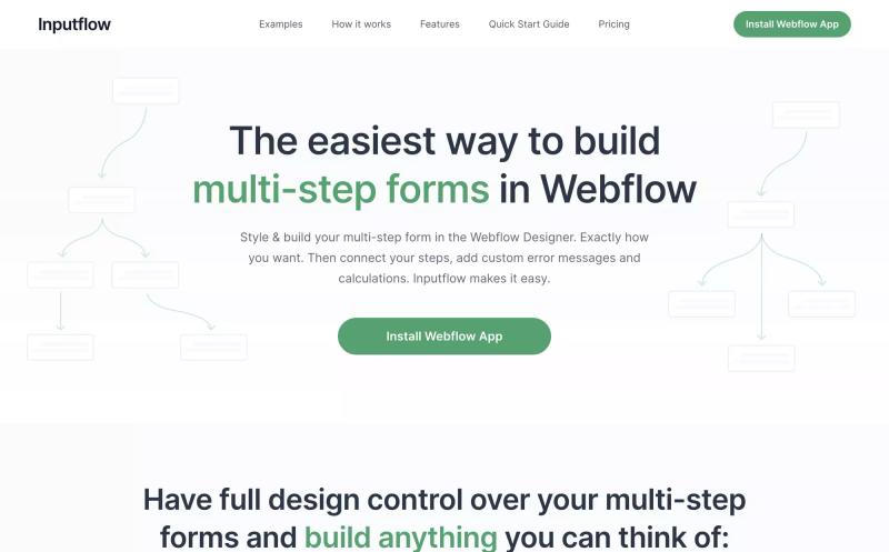 Inputflow Webflow App