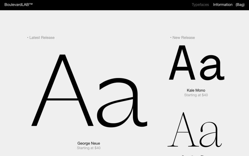 Boulevard LAB Type Foundry