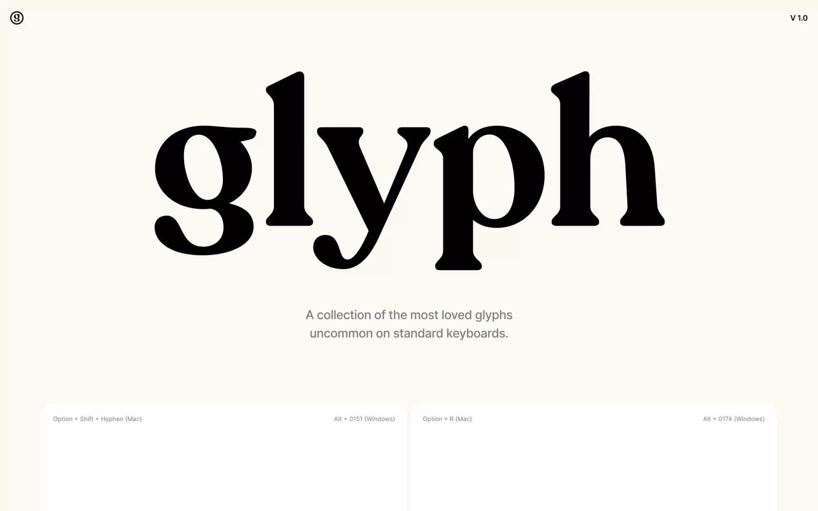Glyph Supply