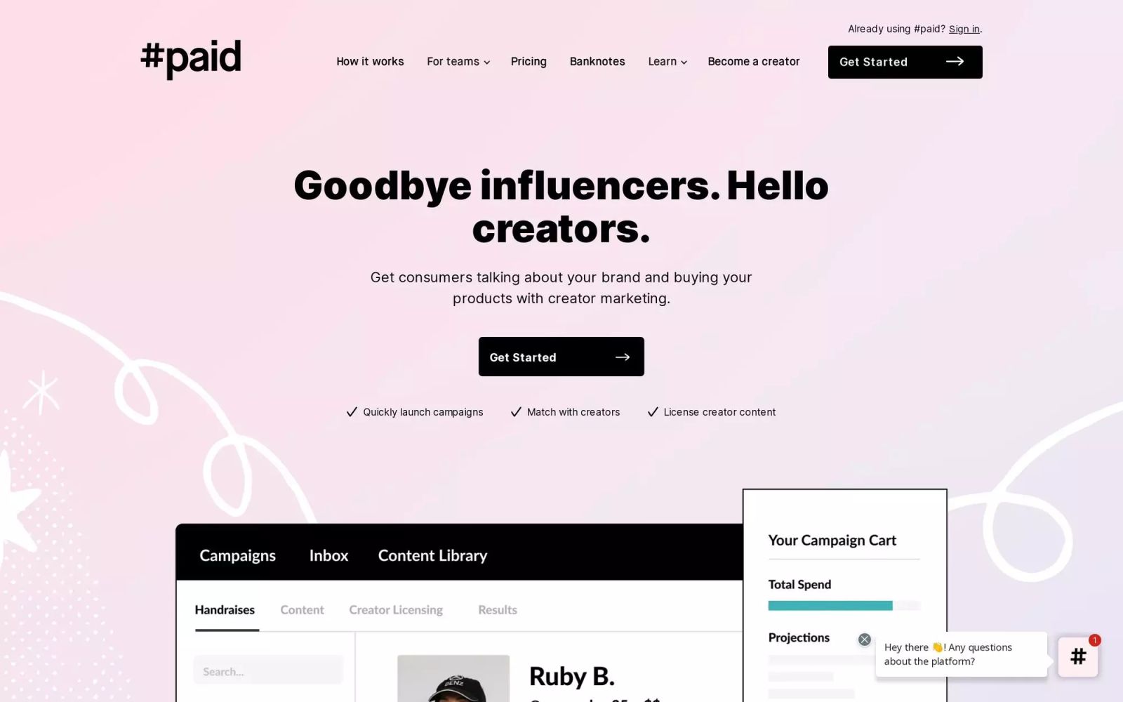 #Paid Creator Campaigns