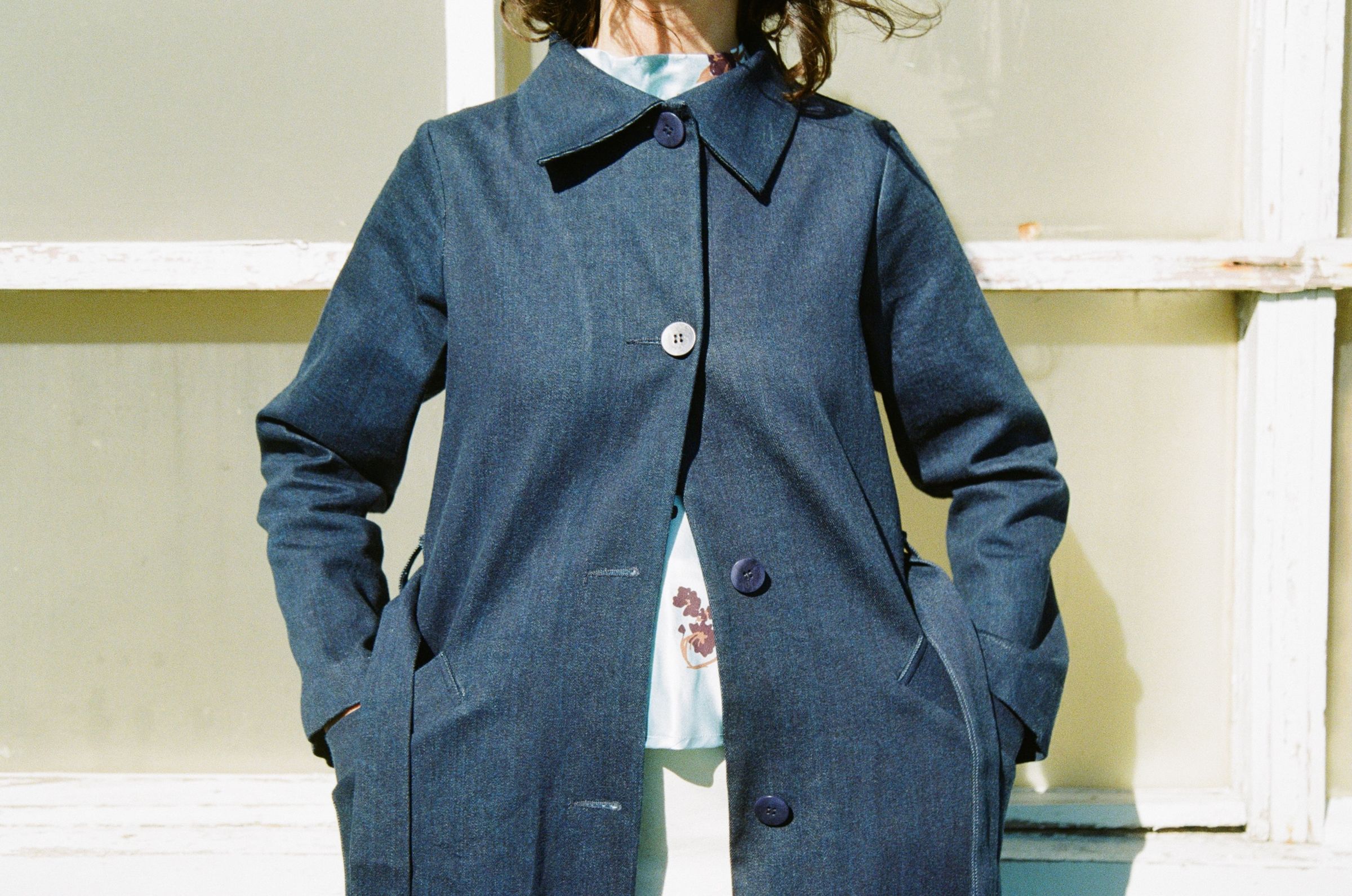 Dali trench, denim thumbnail 5