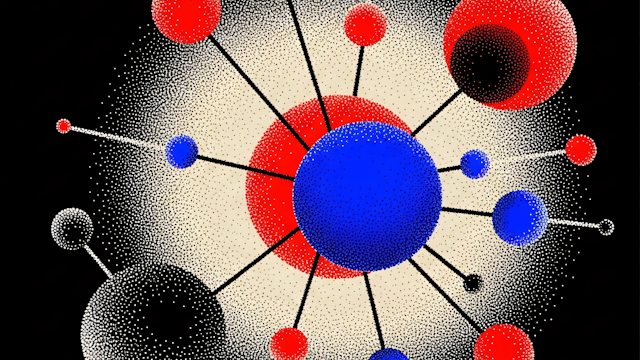 Molecular structure art illustration representing multicultural research methods in Australia