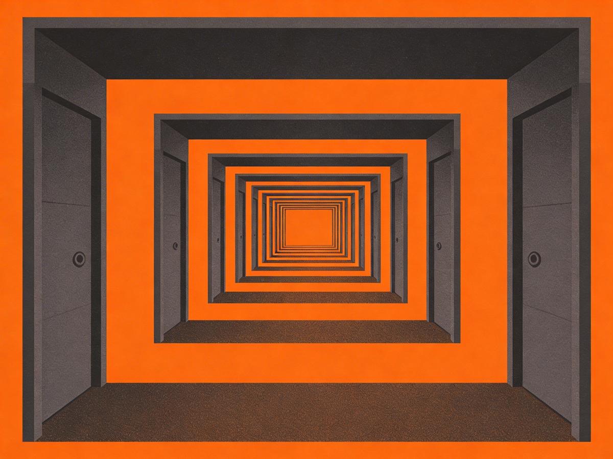 Infinite doorways illustration representing navigating NAATI certified translation services in Australia