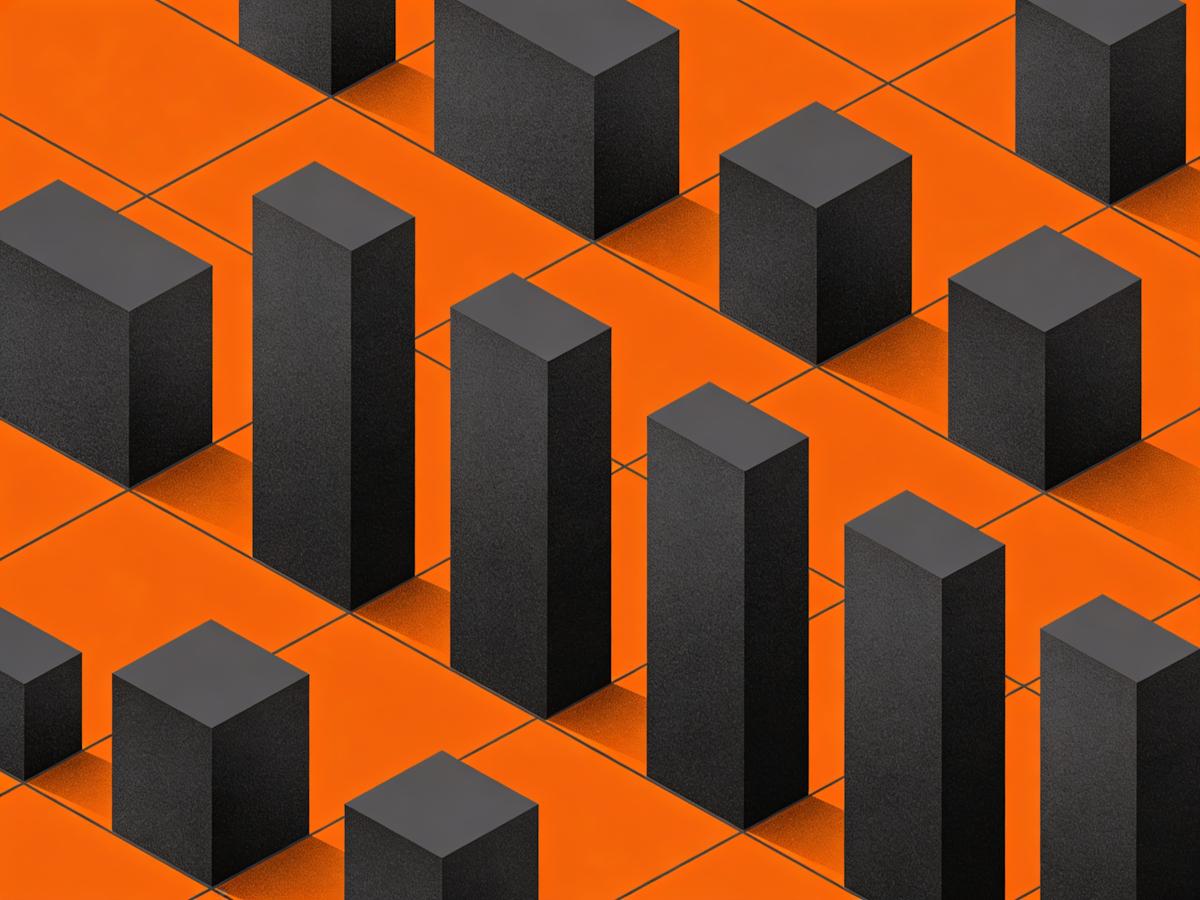 Geometric prism grid illustration representing the best transcription tools for converting audio to text