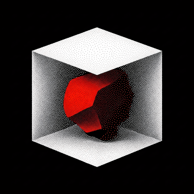 Halftone heart illustration representing culturally sensitive health communications for diverse communities