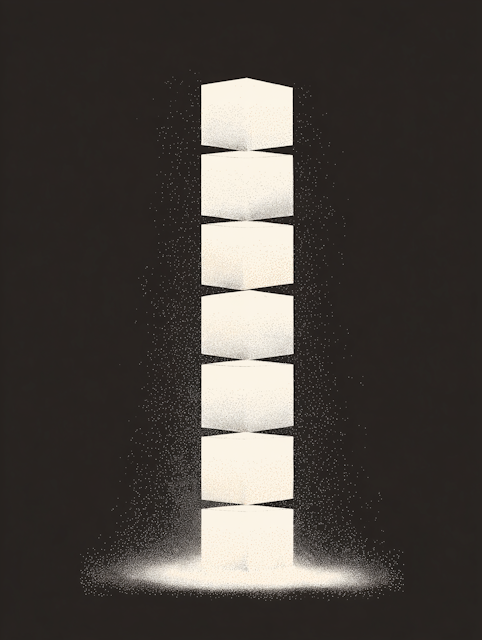 Stacked cubes illustration representing translation memory technology for consistent multilingual content