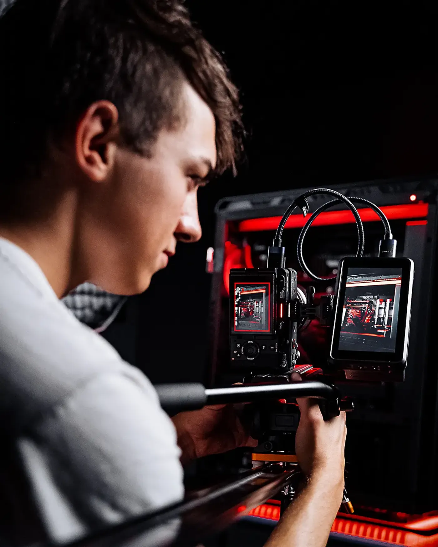 Andi beim filmen – MIFCOM