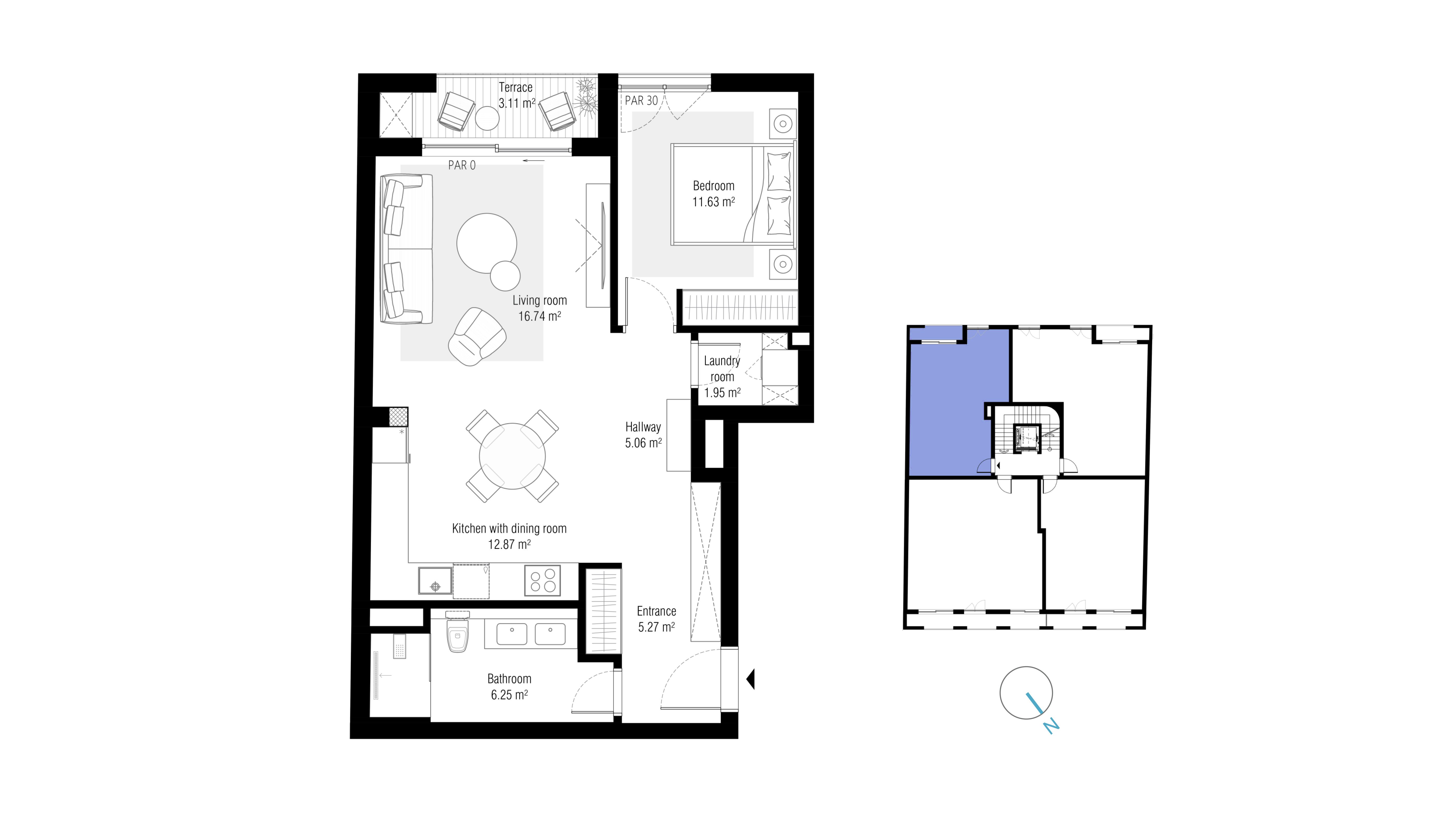ELIA by Eleve - one-bedroom apartment