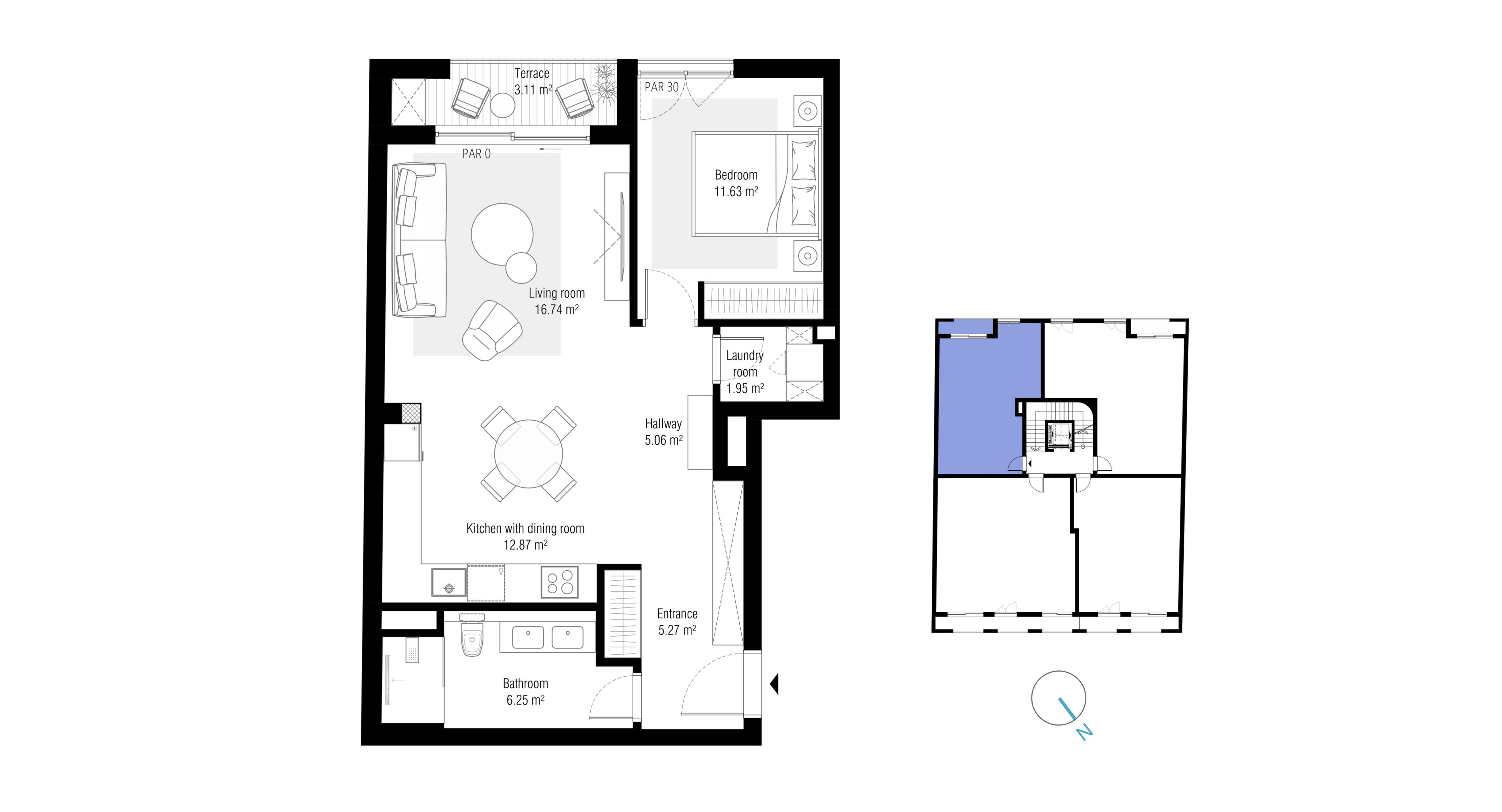 ELIA by Eleve - one-bedroom apartment