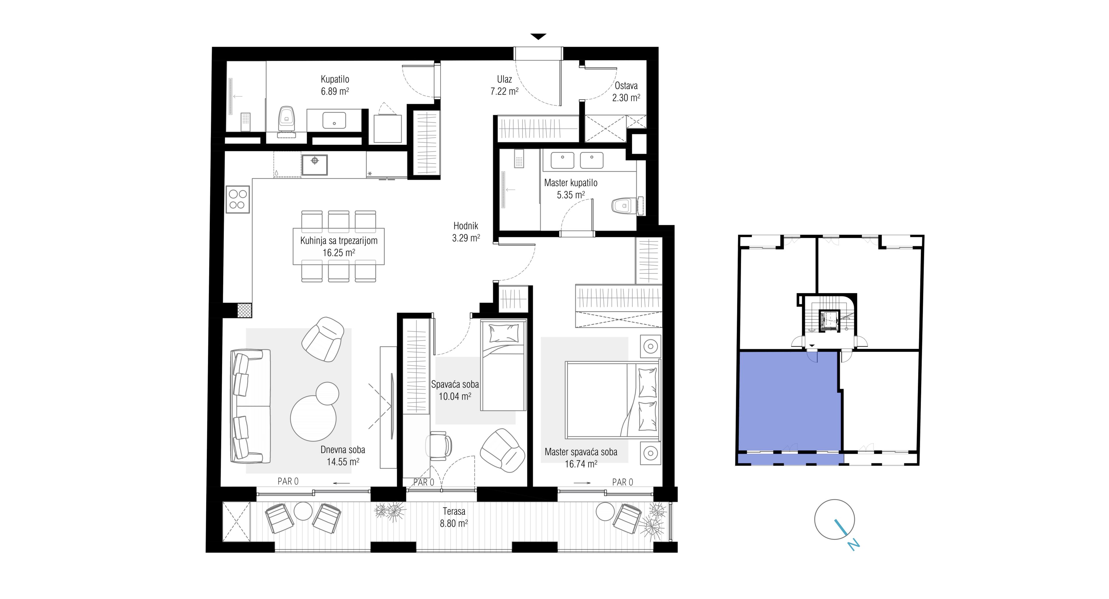 ELIA by Eleve - trosoban stan