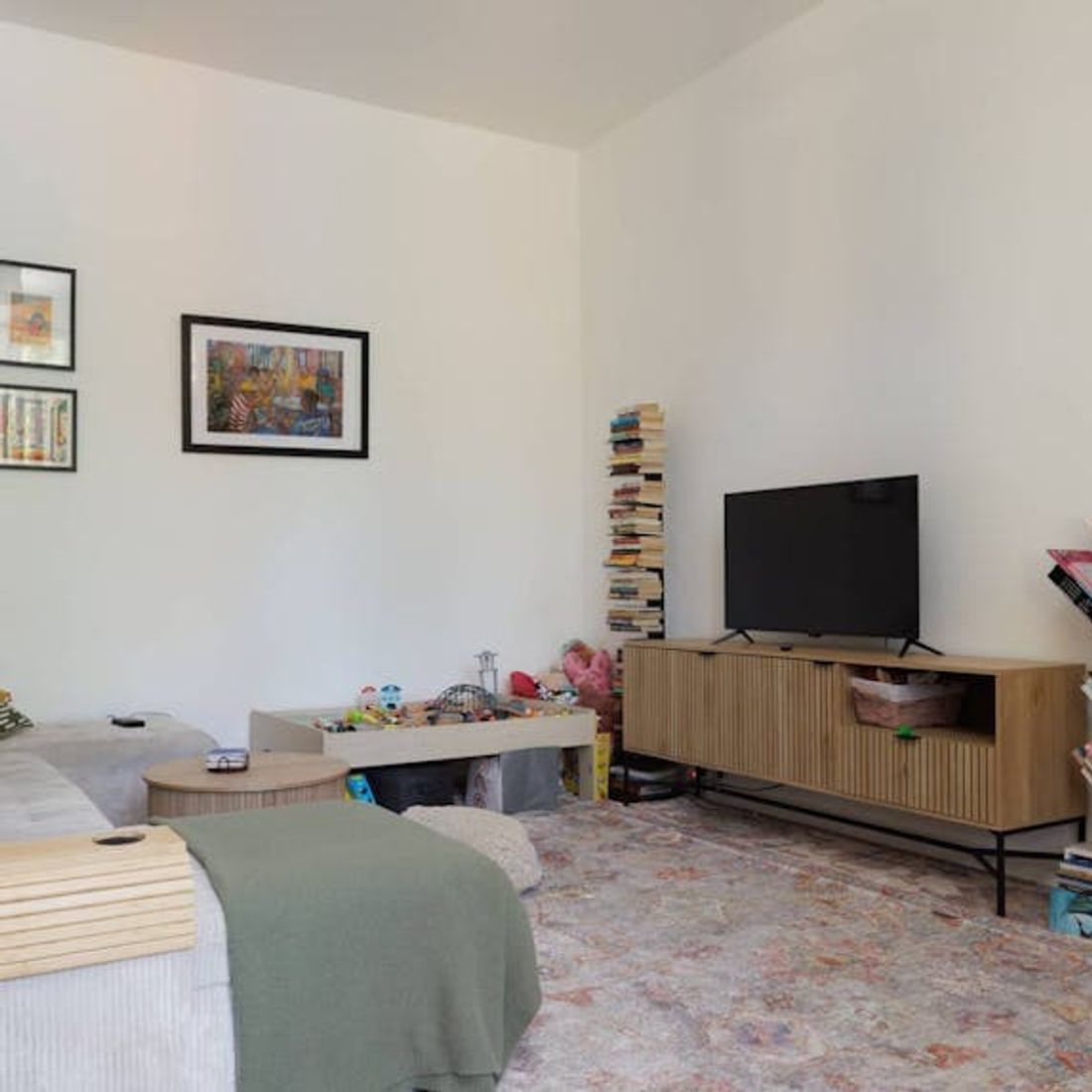 Ljus vardagsrumsrenovering