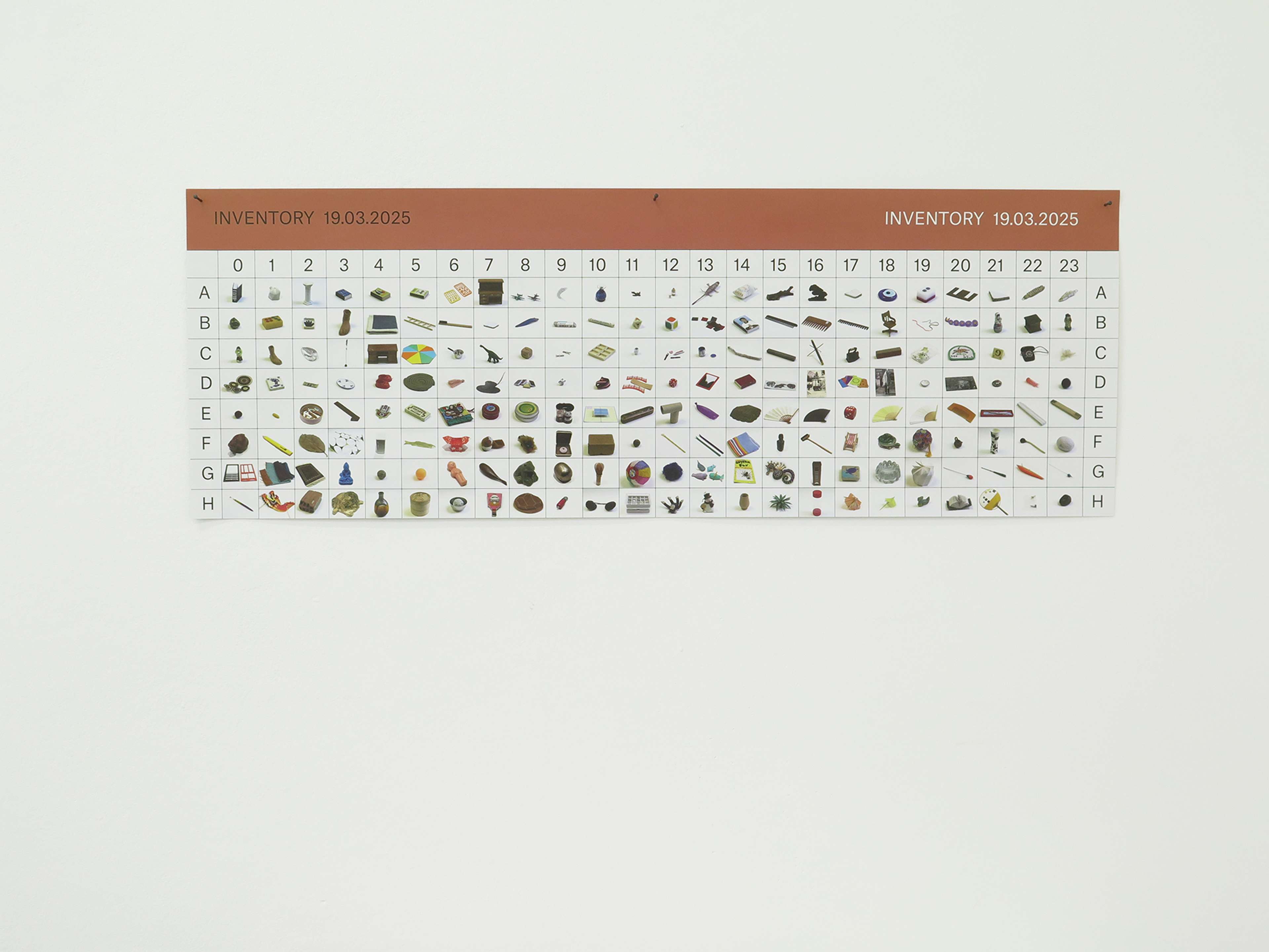A sheet displaying the collection, from which selections can be made.