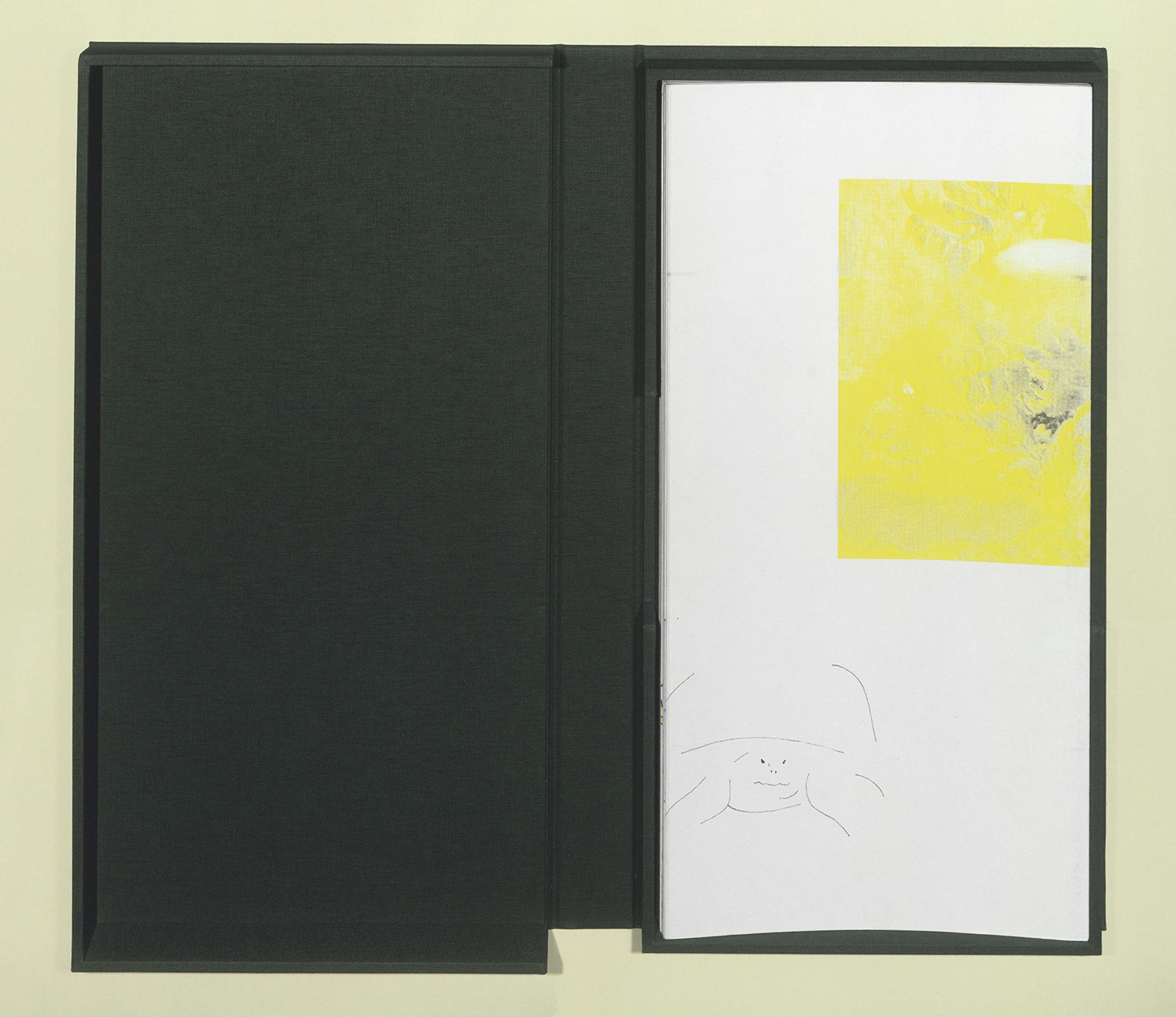 Printed on a Riso A2 duplicator at the Charles Nypels Lab, Van Eyck, Maastricht. Box produced by Boox.Space, Haarlem. Box graphic design by Dongyoung Lee.
Published by Good Neighbour Books, Amsterdam, 2026.
ISBN 978-90-8315-174-8