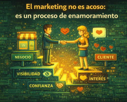 El marketing no es acoso: es un proceso de enamoramiento