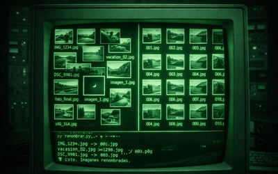 Renombrar 500 fotos en 10 segundos con Python (sin saber programar)
