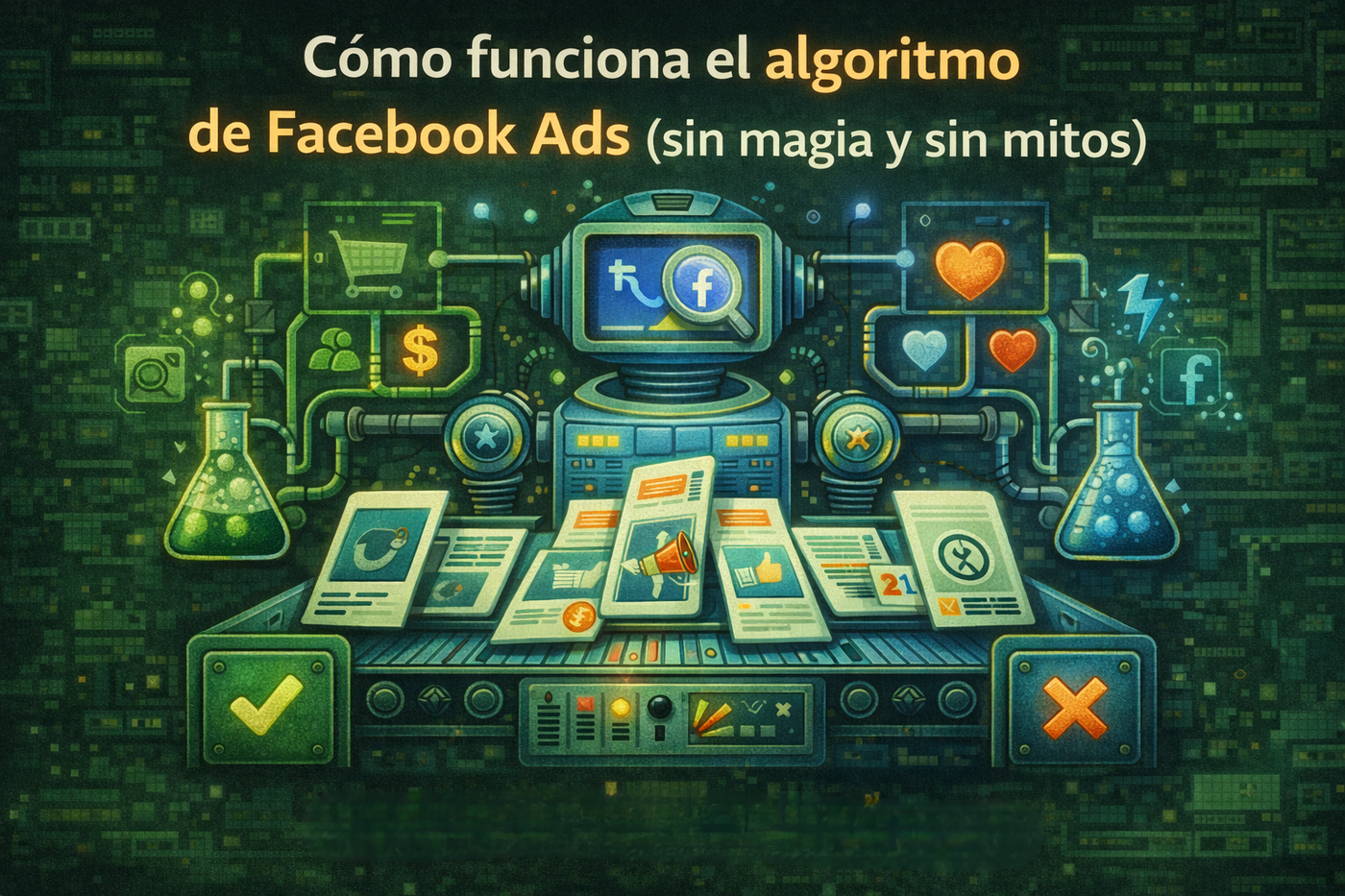 Cómo funciona el algoritmo de Facebook Ads (sin magia y sin mitos)