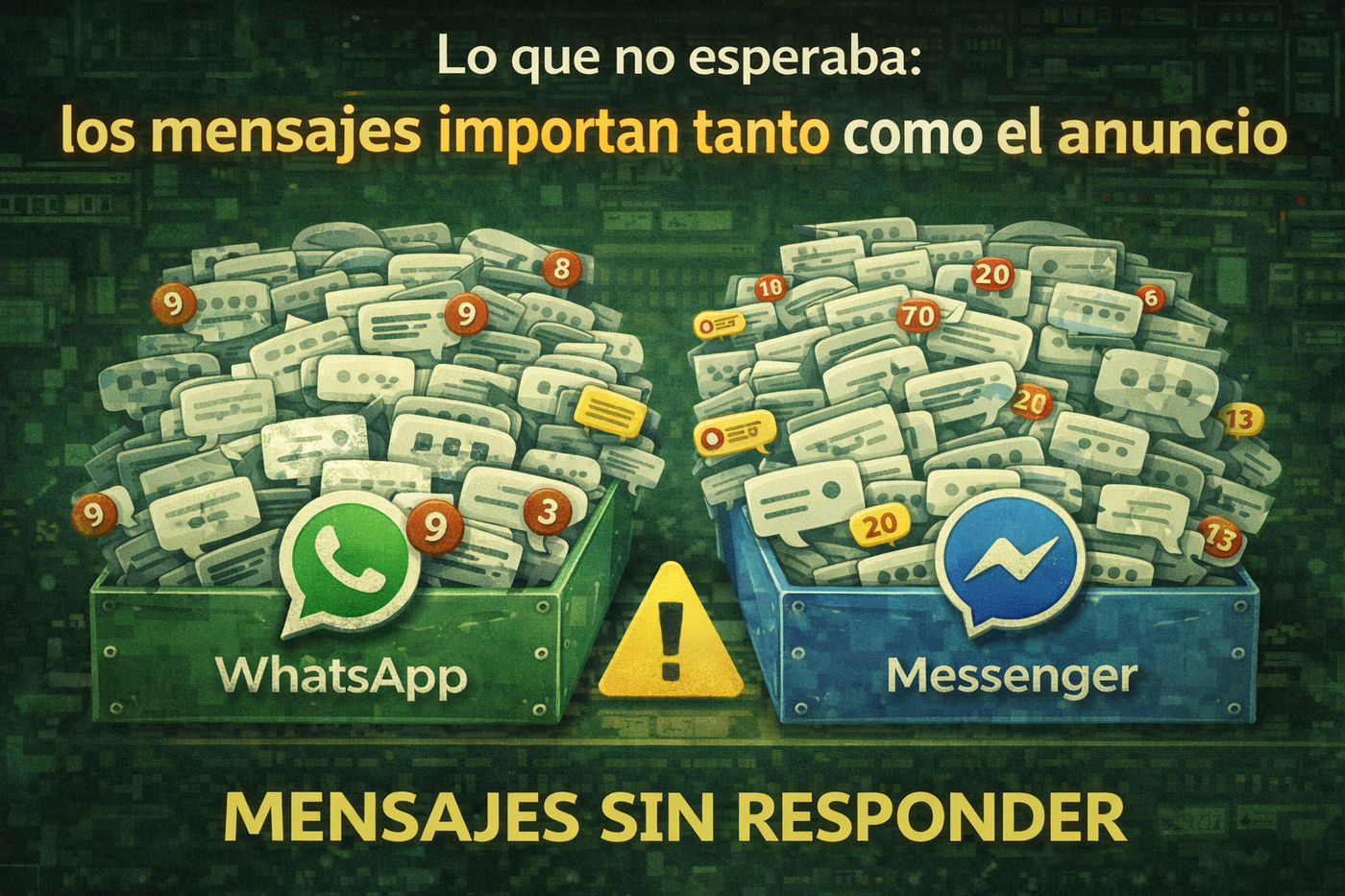 Lo que no esperaba: los mensajes importan tanto como el anuncio