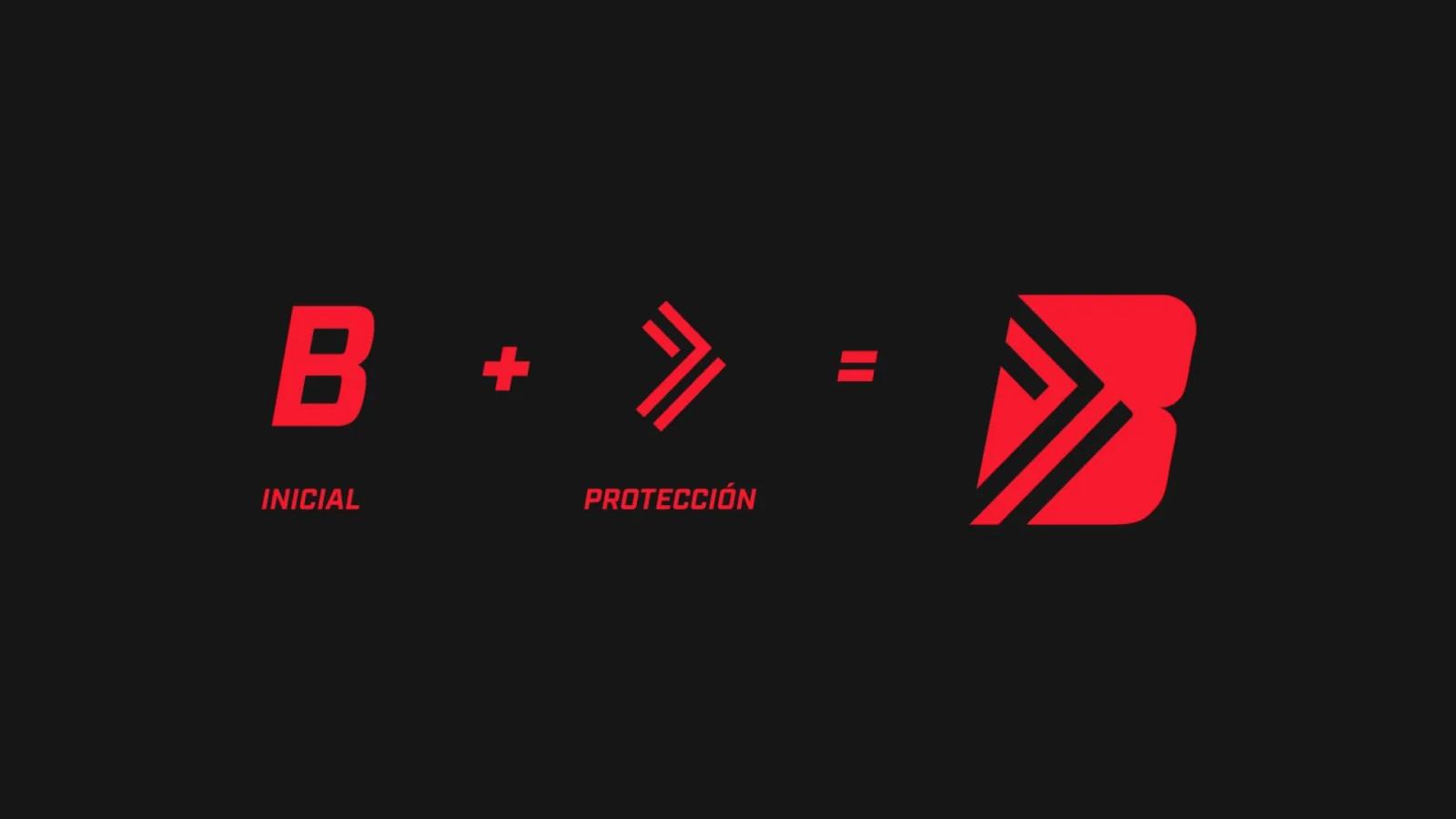 Construcción y evolución del logotipo Branson Sport con símbolo direccional