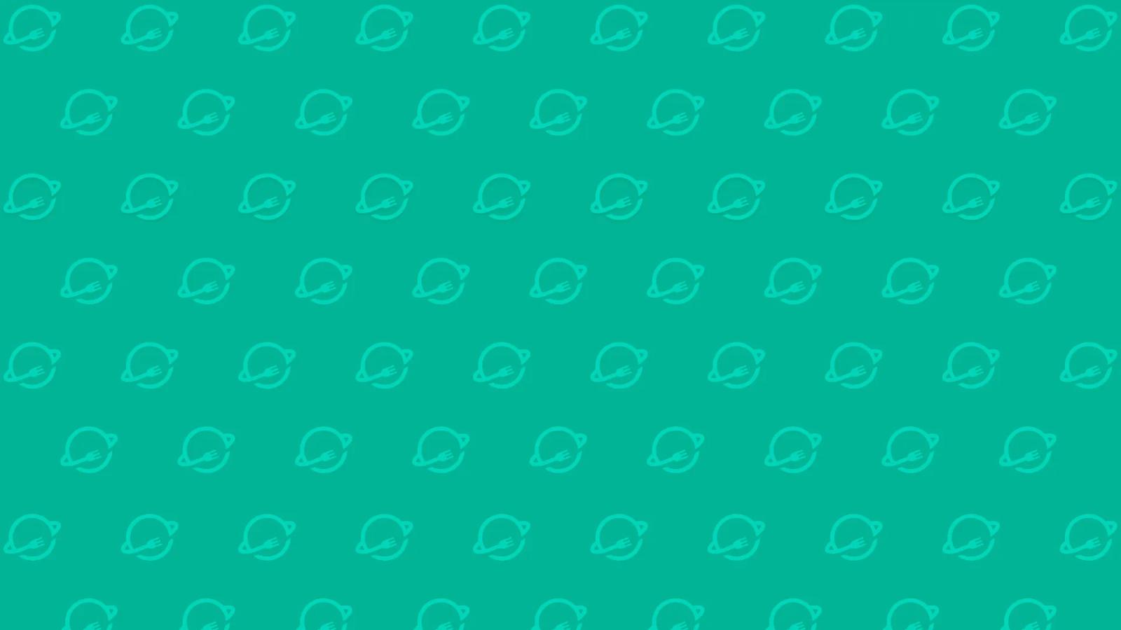 Patrón gráfico repetitivo en color verde de la identidad visual