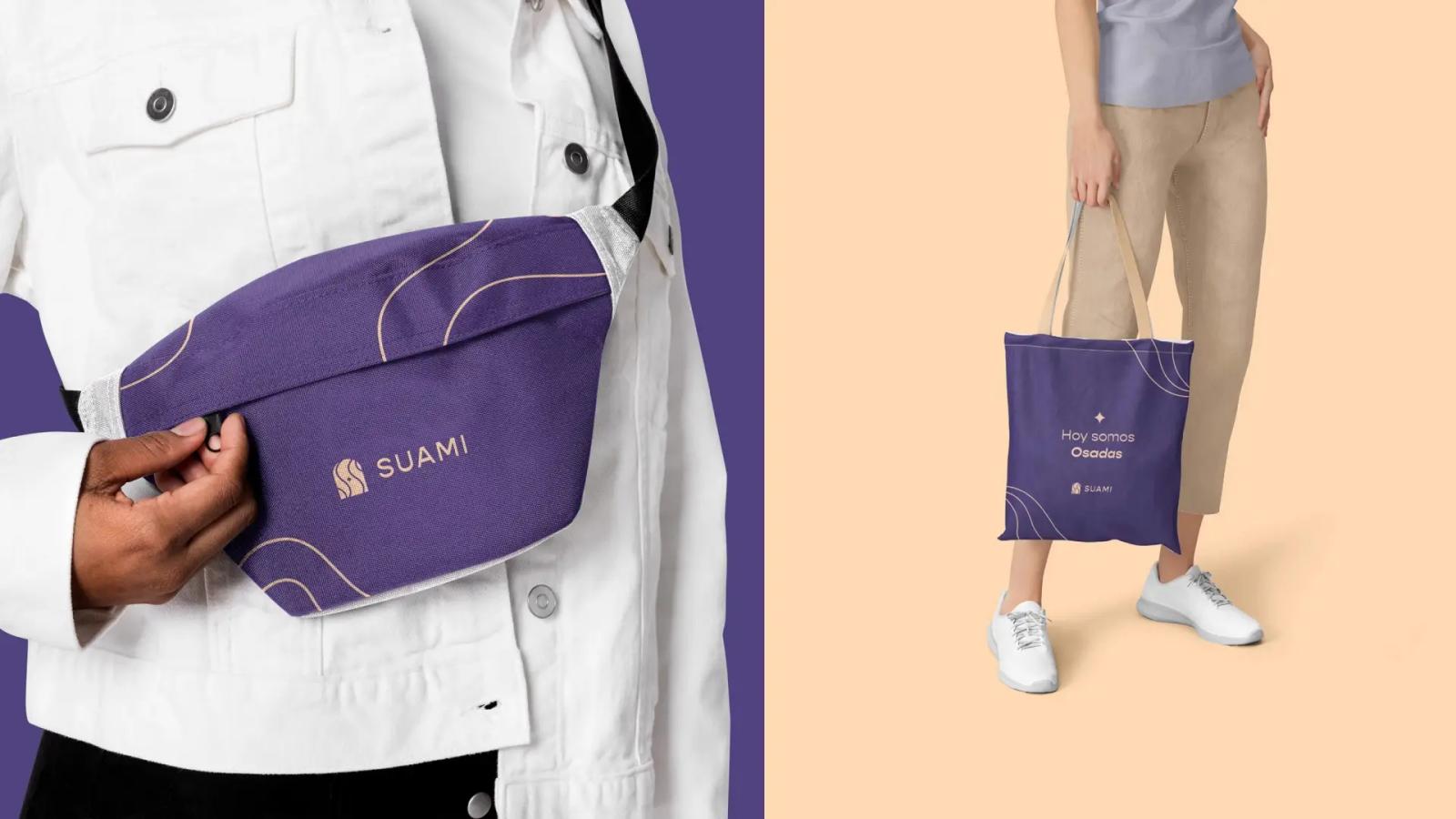 Accesorios de la marca combinados con prendas en uso cotidiano