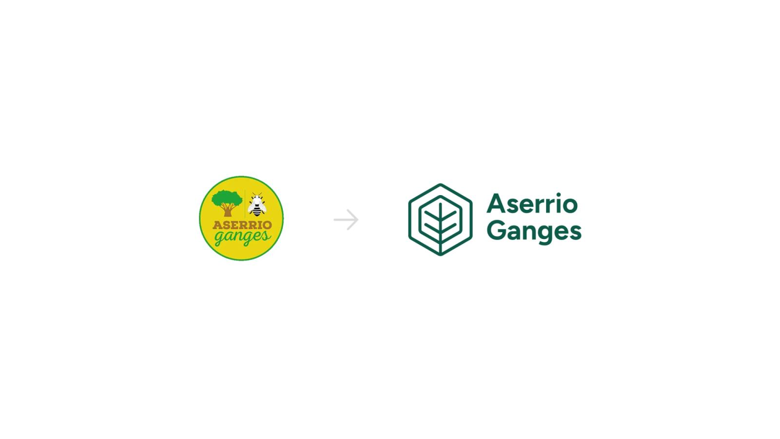 Comparativa visual de la evolución del logotipo de la marca