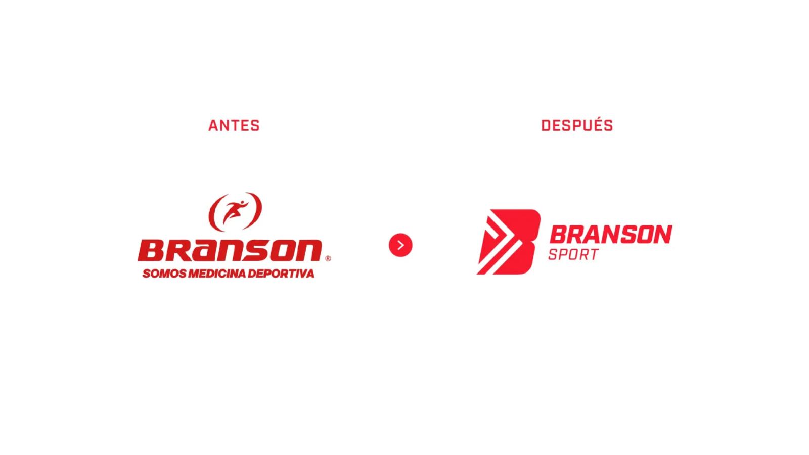 Presentación final del sistema de marca Branson Sport