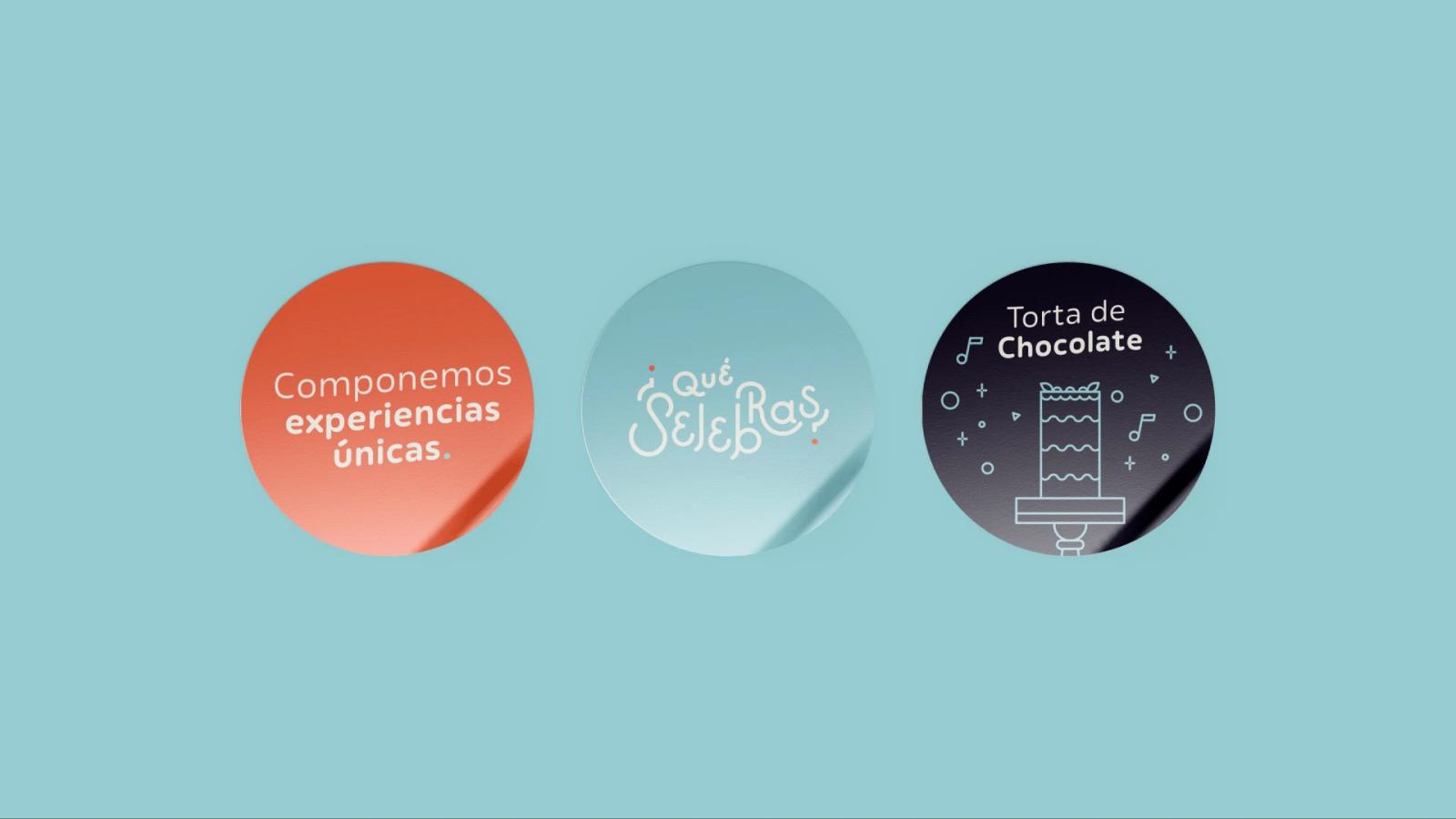 Diseño de adhesivos con la identidad de la marca