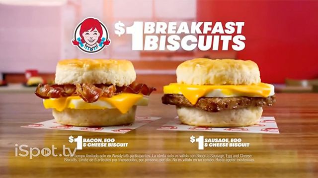 Wendy's Breakfast Biscuits Dulces Suenos TV Spot