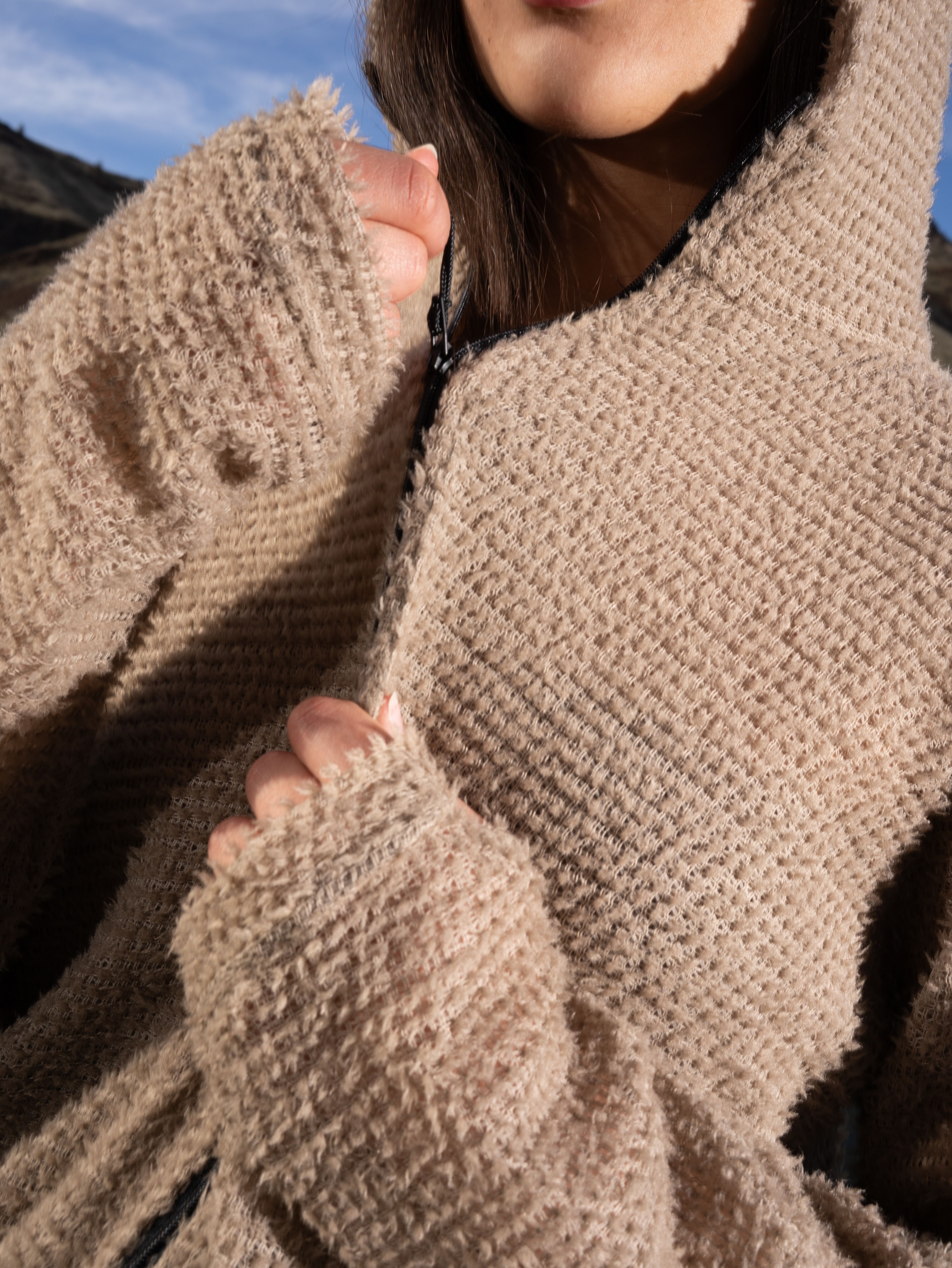 いろ SHAG ZIP HOODIE | gnuhr