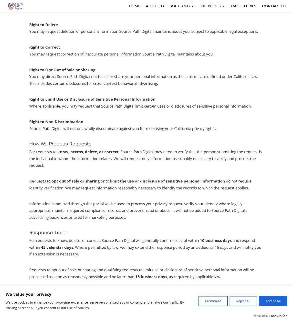 Source Path Digital's opt-out page, captured 23 Oct 2026