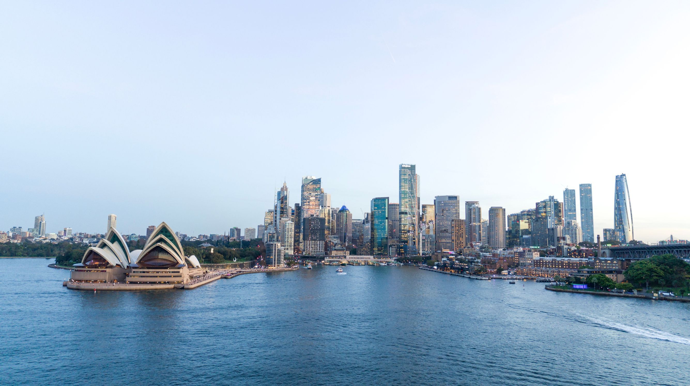 Aerial view of Sydney Harbour and surrounds
