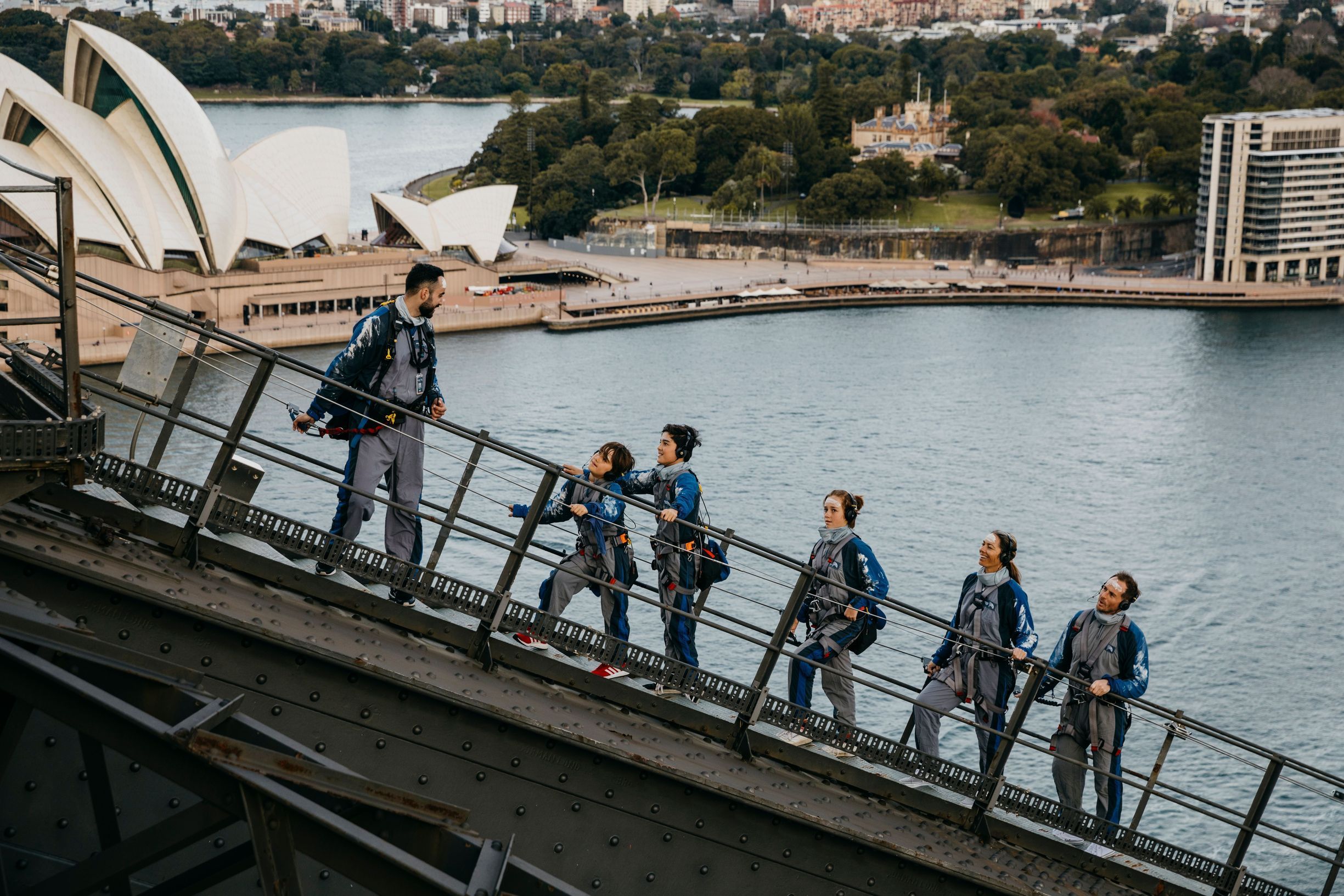 Visitors enjoying BridgeClimb