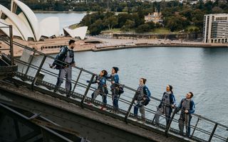 Visitors enjoying BridgeClimb
