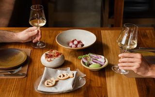 Diners eating at Pipit Restaurant