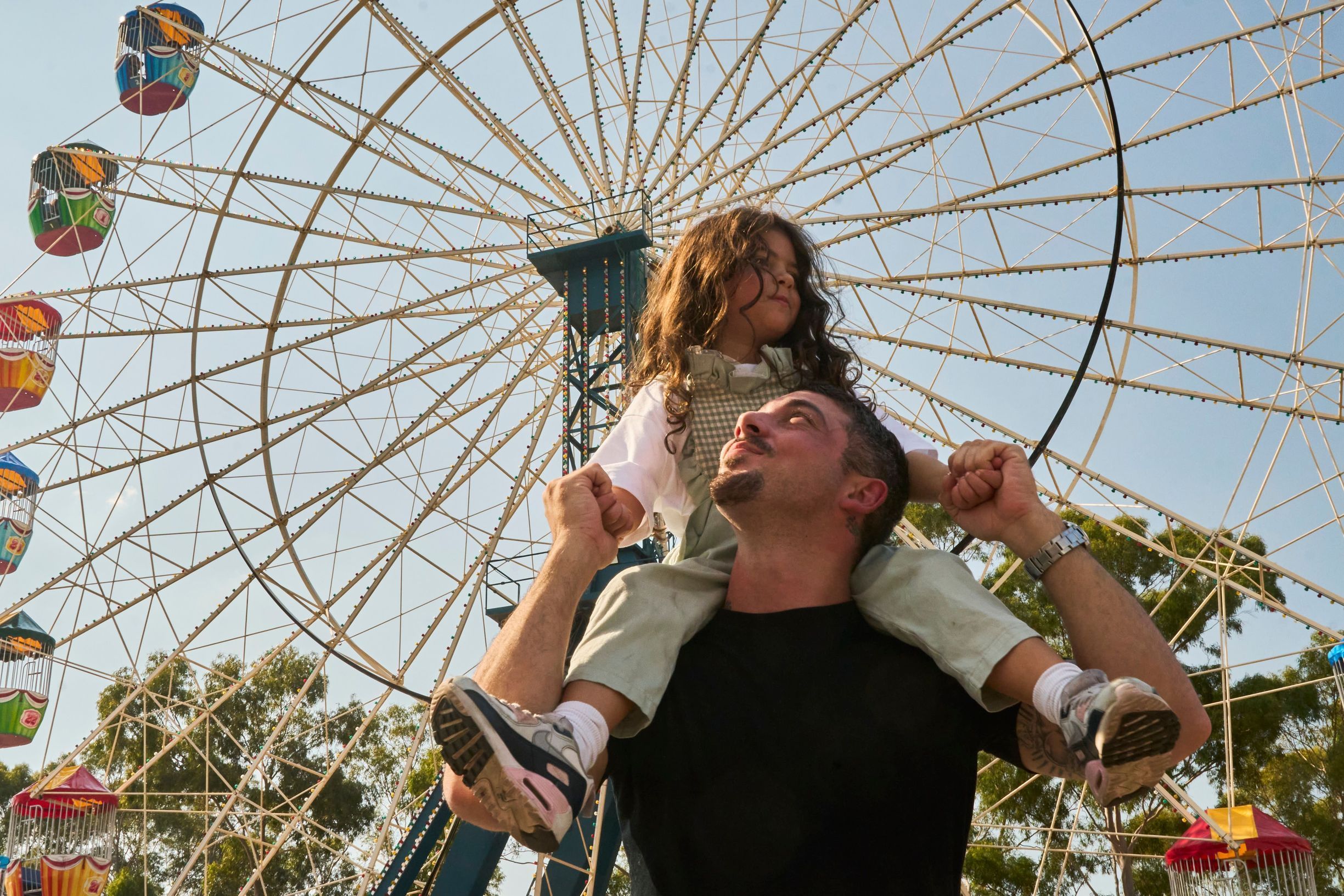 Father and child at Sydney Royal Easter Show