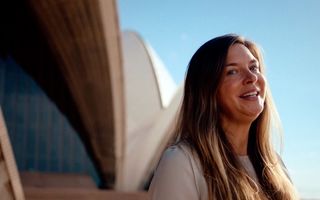 Woman at Sydney Opera House